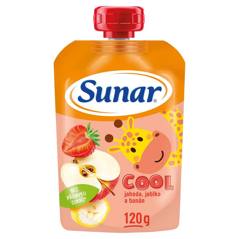 image 1 of Sunar Cool ovocné kapsička jahoda, banán, jablko 12m+, 120 g