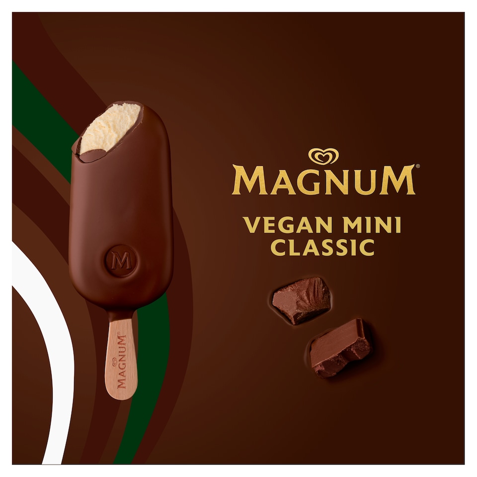 image 1 of Magnum Mini Vegan Classic Vanilla & Almond 6 Pack 330Ml