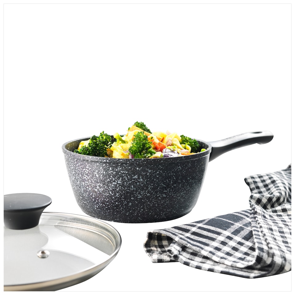 image 1 of Salter Megastone Thermocollar Saucepan 18cm