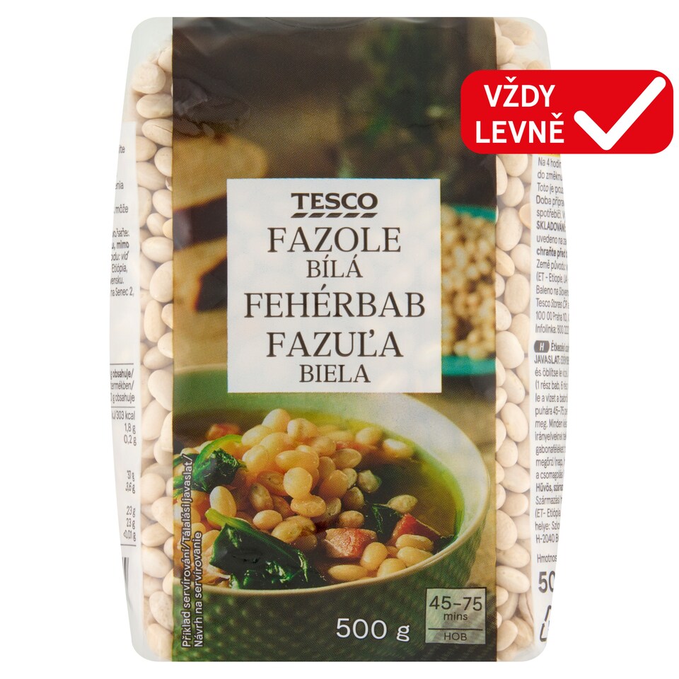 Tesco Fazole bílá 500g
