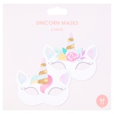Unicorn Party Face Masks 6 Pack