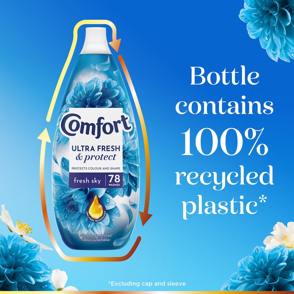 image 1 of Comfort Ultra Fresh & Protect Fresh Sky Fabric Conditioner 78 Washes 1170ml