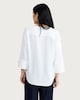 image 3 of F&F V Neck Button Cuff Blouse in White