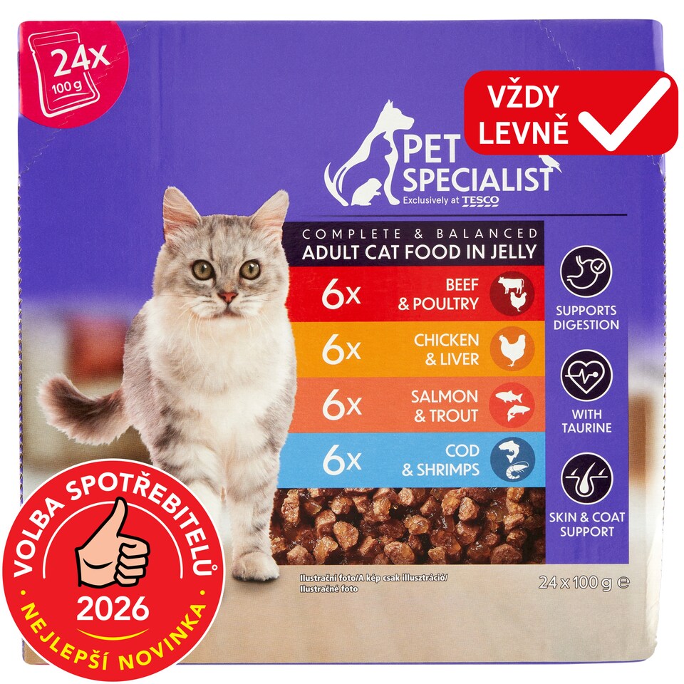 Pet Specialist Chunks in Jelly 24 x 100g (2400g)