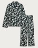 image 4 of F&F Unisex Christmas Tree Print Matching Family Christmas Button Through Pyjamas in Multi