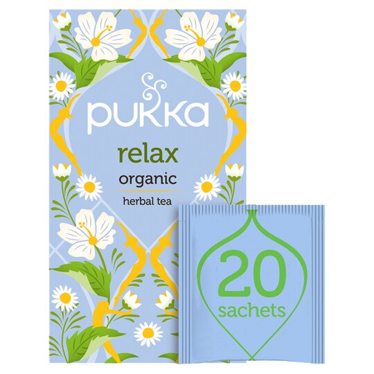 Pukka Organic Relax Tea 20S 40G Tesco Groceries
