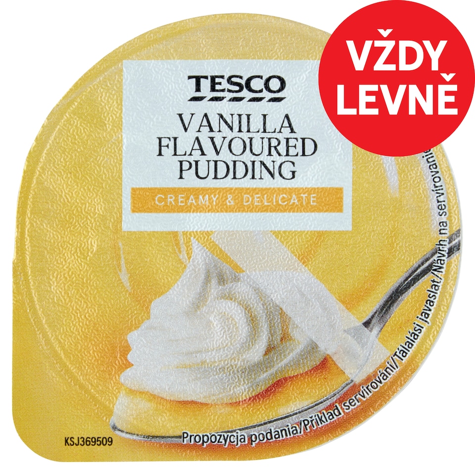 Tesco Dezert s vanilkovou příchutí se šlehačkou 200g