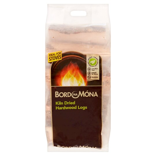 Bord na Mona Kiln Dried Logs Rectangular 10Pk - Tesco Groceries