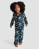 image 2 of F&F Boys Pure Cotton Santa Print Shirt and Trousers Pyjamas in Green