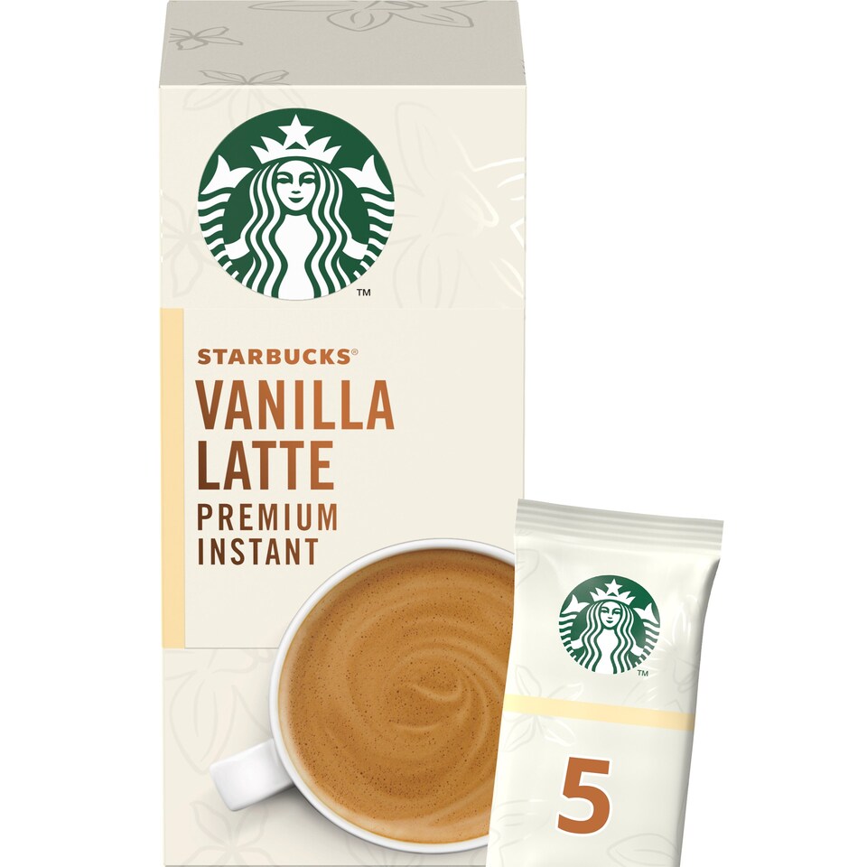 image 1 of Starbucks Vanilla Latte Premium Instant Sachets 5X21.5G