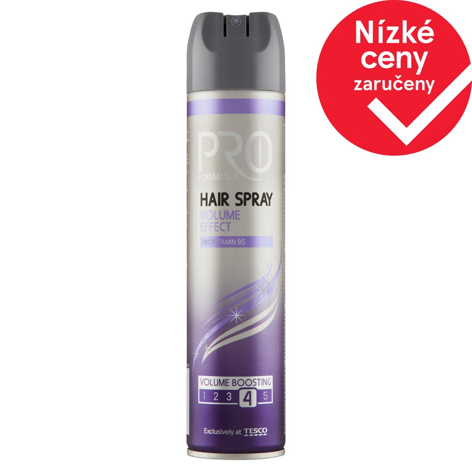 Tesco Pro Formula Volume Effect lak na vlasy 250ml