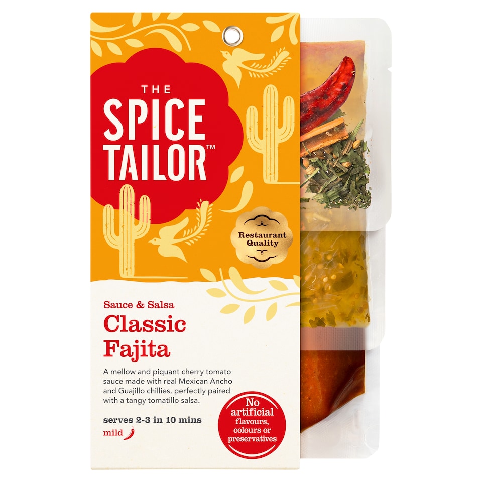 The Spice Tailor Mexican Classic Fajita Sauce and Salsa Kit 245g