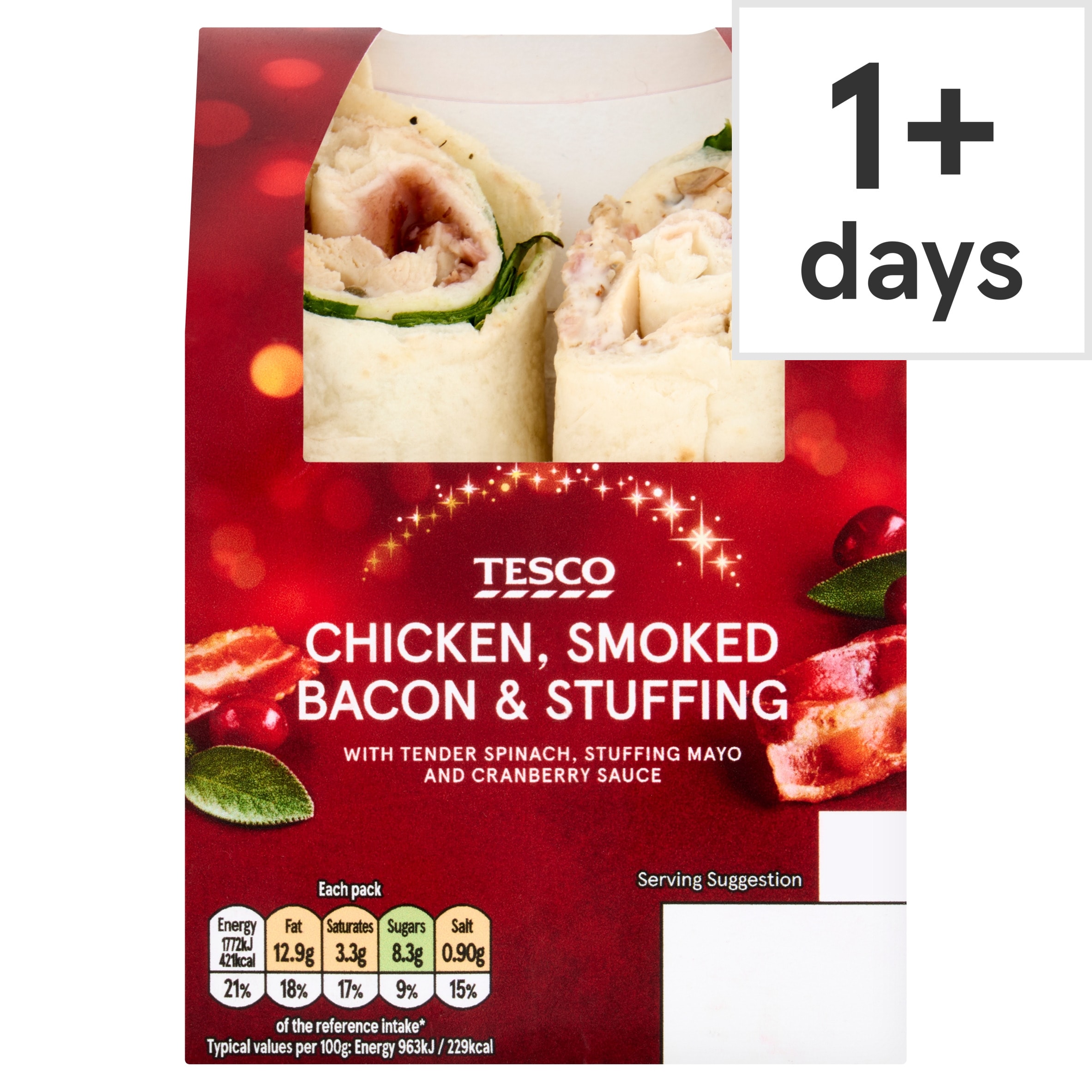 Tesco Chicken, Bacon & Stuffing Wrap