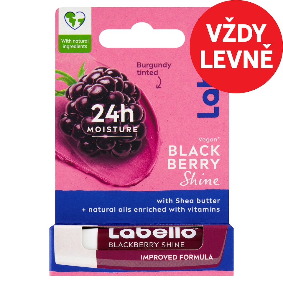 Obrázek 1 pro produkt Labello Blackberry Shine Pečující balzám na rty 4,8g