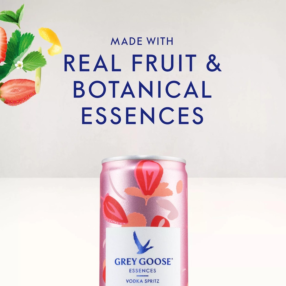 image 1 of Grey Goose Essences Strawberry Lemongrass Vodka Spritz 250Ml