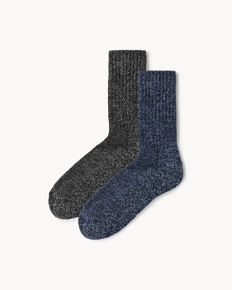 F&F 2-Pack WARMPLUS™ Extra Warmth Thermal Socks in Navy