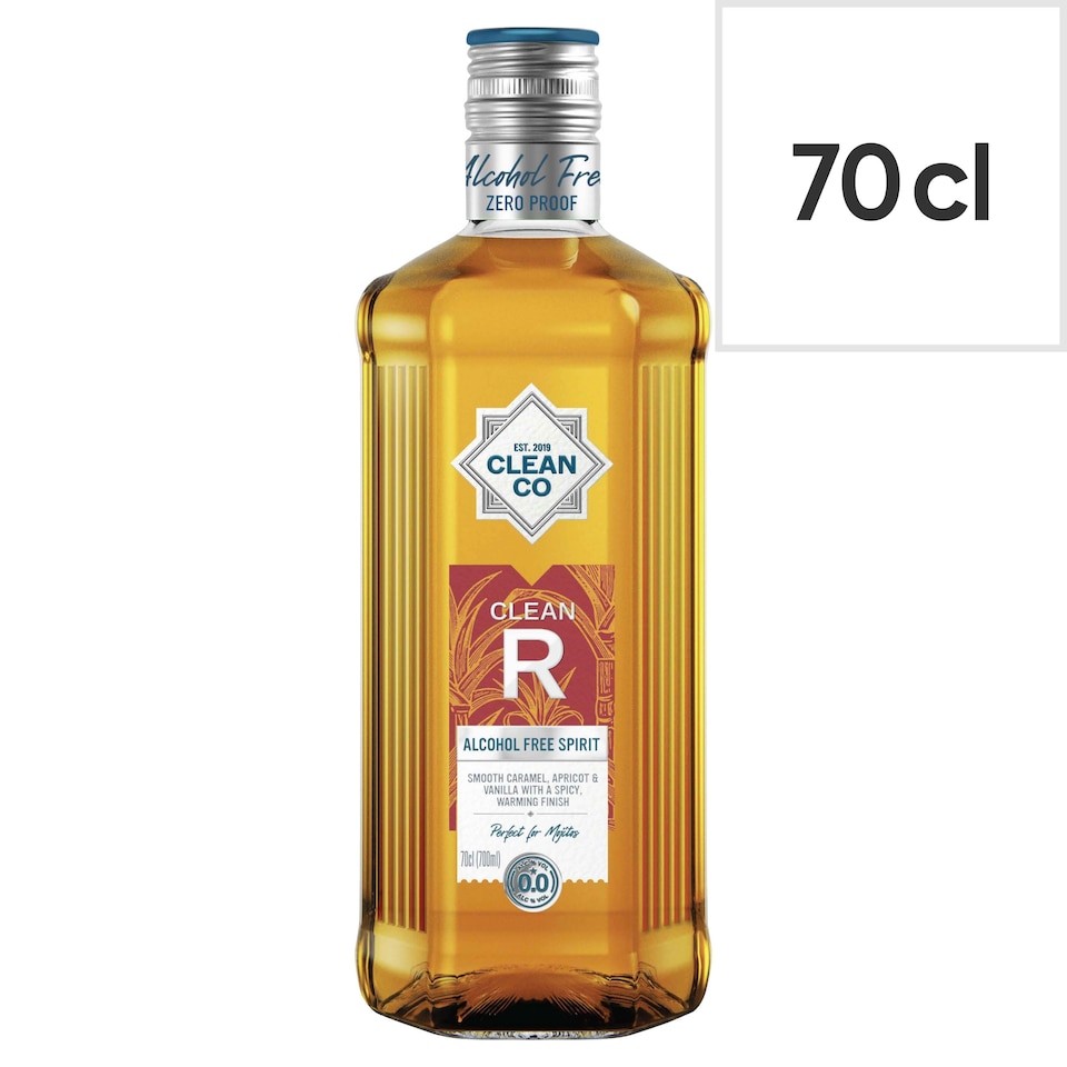 image 1 of Clean Co Non-Alcoholic Golden Spiced Spirit 70cl
