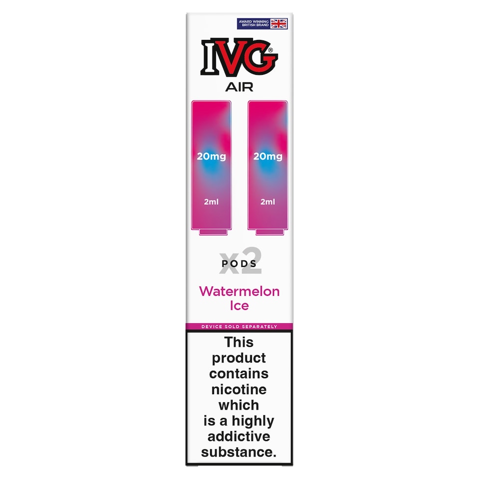 IVG Air Watermelon Ice Pro Pods 20mg 2x2ml