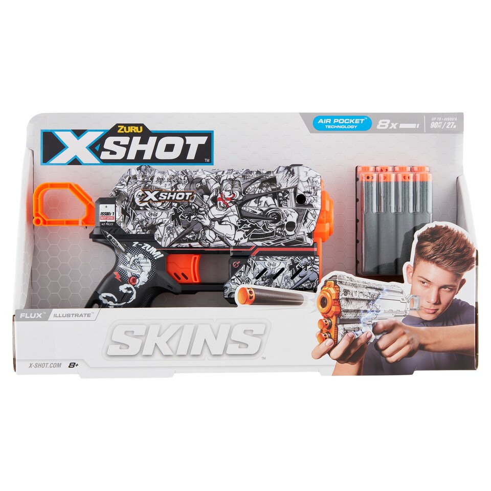 Zuru X-Shot Skins Flux Illustrate