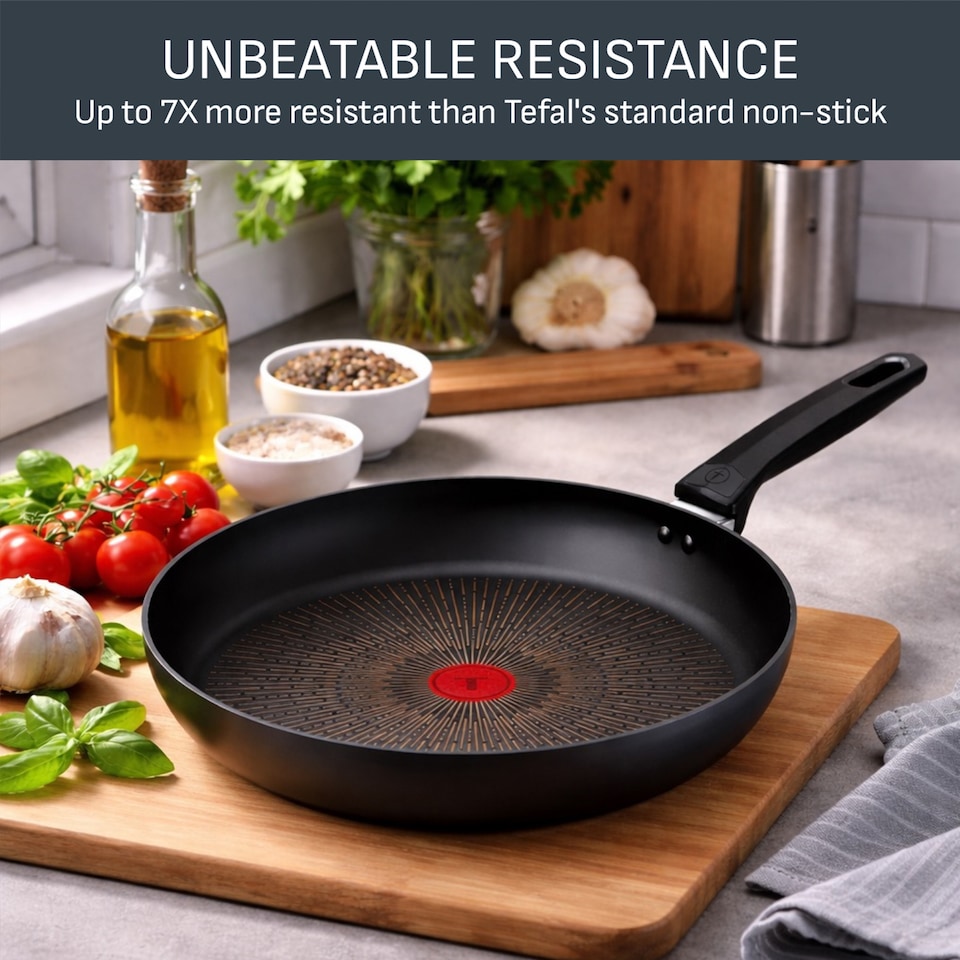 image 1 of Tefal Titanium Excellence Aluminium Frying Pan 20m