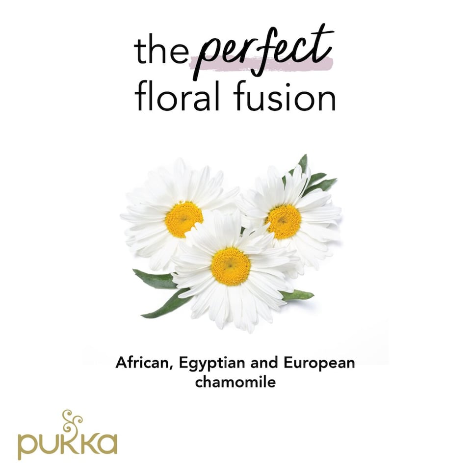 image 1 of Pukka Organic Three Chamomile Herbal Tea 20 Tea Bags 30g