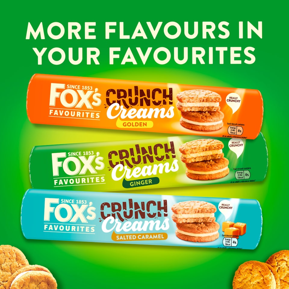 image 1 of Fox's Favourites Crunch Creams Biscuits - Ginger 200g