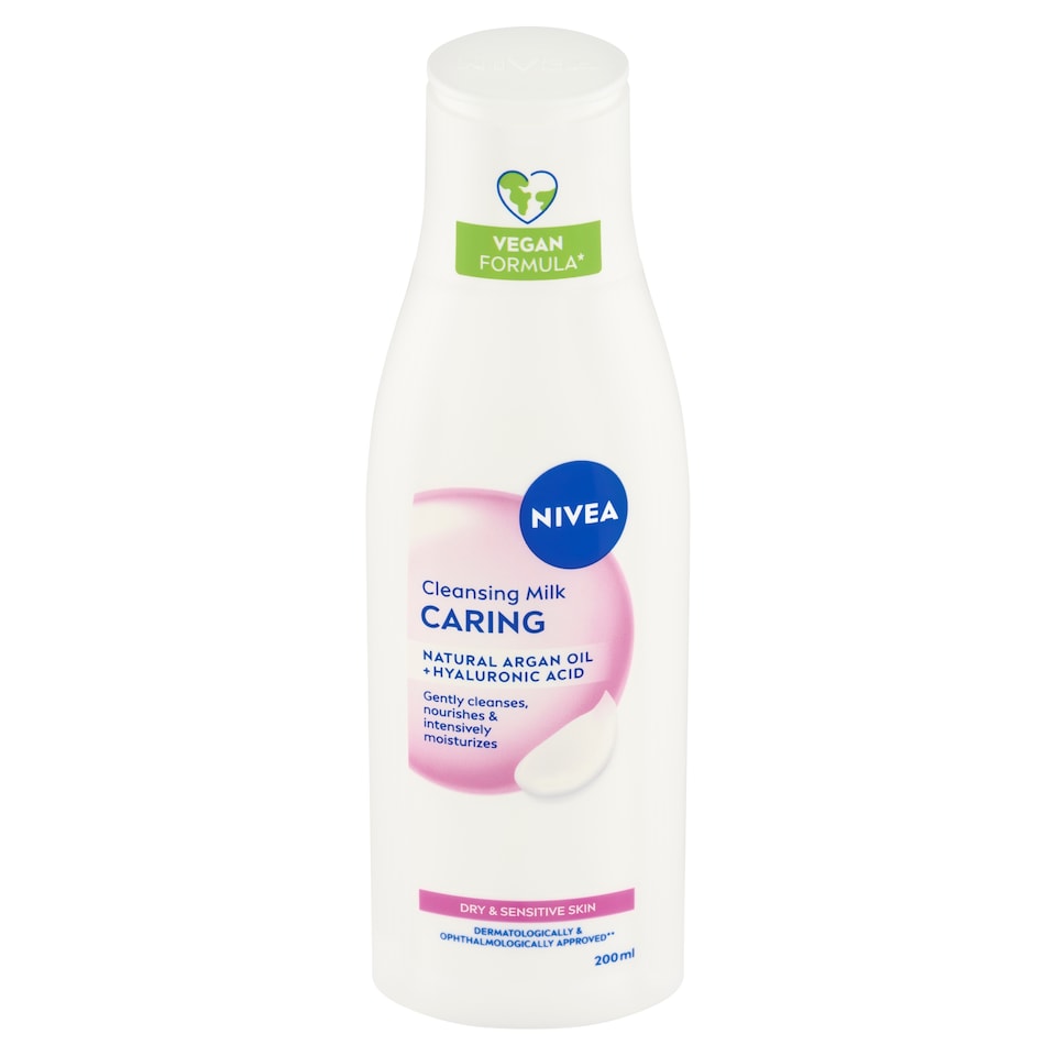 image 1 of Nivea Caring Cleansing Milk Dry & Sensitive Skin 200 ml