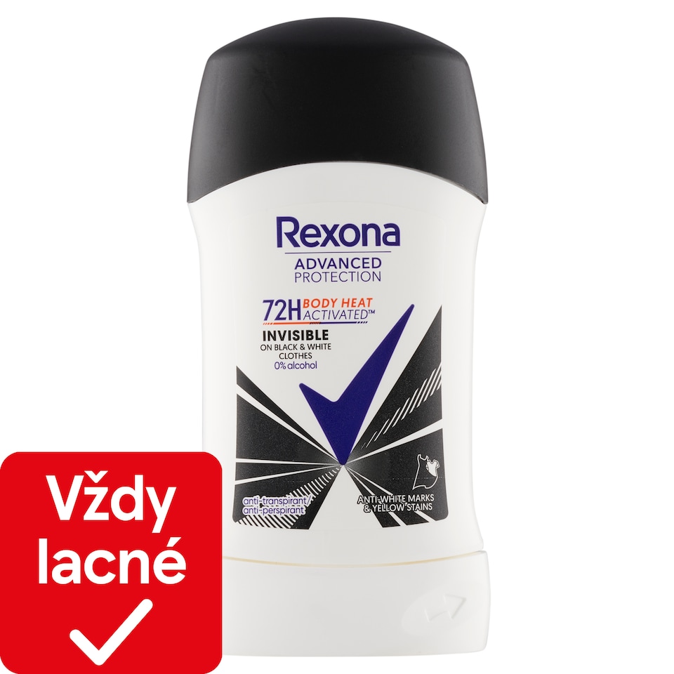 obrázok 1 z Rexona Advanced Protection Invisible black&white Tuhý antiperspirant 50 ml