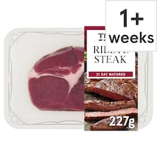 Tesco Beef Ribeye Steak 227G