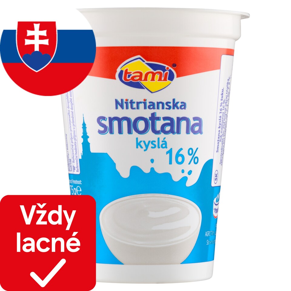 obrázok 1 z Tami Nitrianska smotana kyslá 16% 175 g