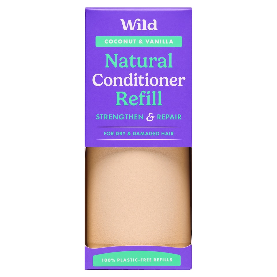 image 1 of Wild Coconut & Vanilla Natural Conditioner Refill Strengthen & Repair 350ml