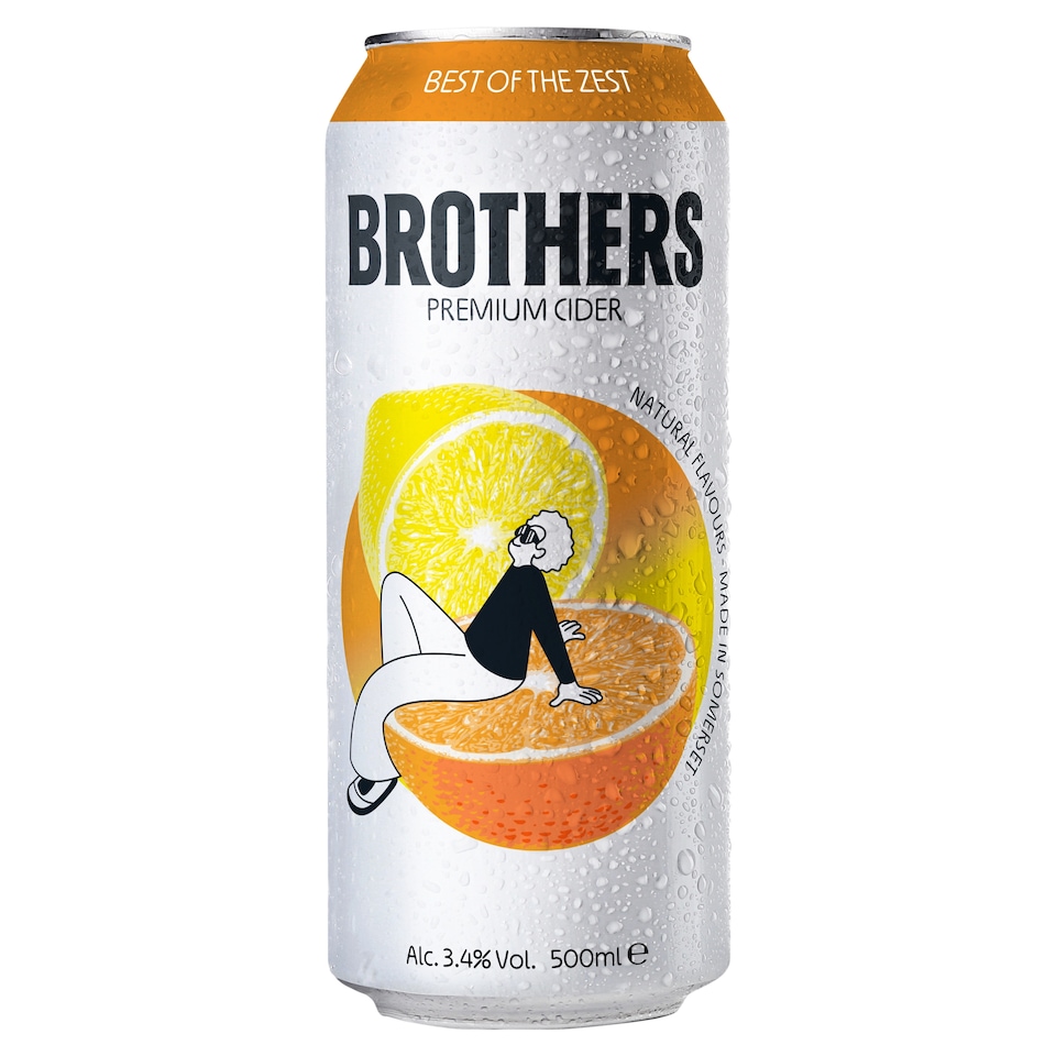 image 1 of Brothers Premium Cider - Best of the Zest 500ml