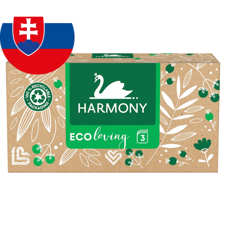Harmony Eco Loving Facial Tissues 3 Ply 100 pcs