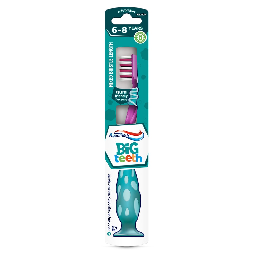 image 1 of Aquafresh Big Teeth Soft Toothbrush 6-8 Years