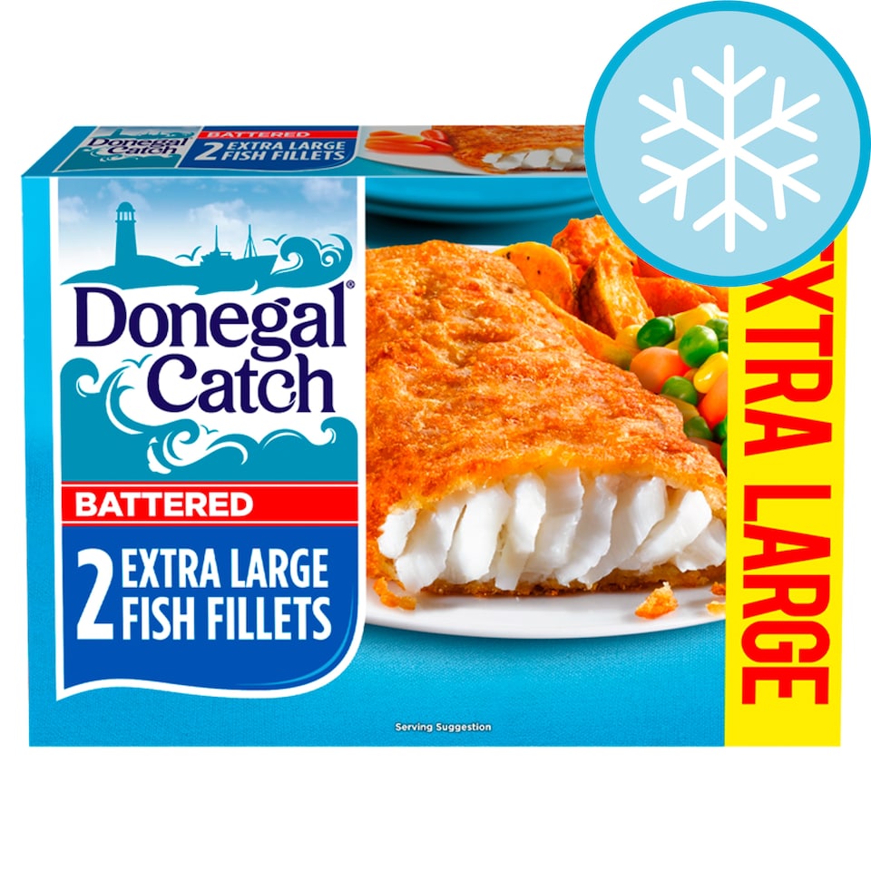 Donegal Catch Battered Extra Large Fish Fillets 300g