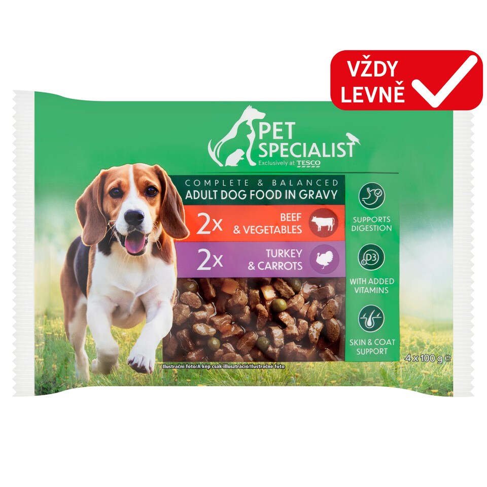 Pet Specialist Chunks in Sauce 4 x 100g (400g)