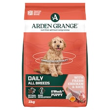 Arden Grange Puppy/Junior Dog Food Rich In Fresh Chicken 2kg