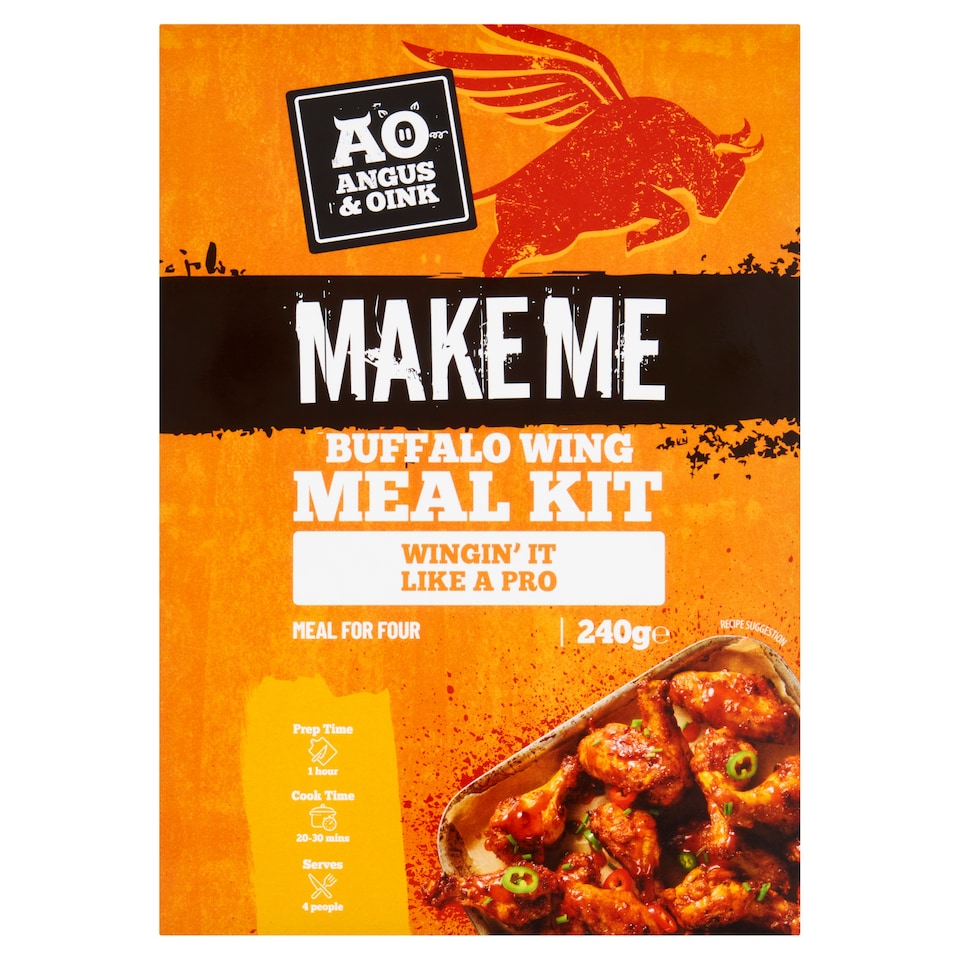 Angus and Oink Buffalo Wing Wingin’ it Like a Pro Meal Kit 240g