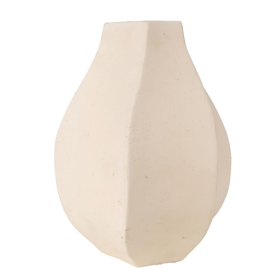 Candlelight Cream Ceramic Vase