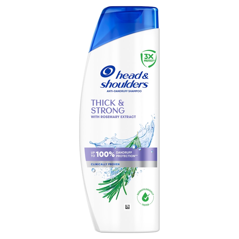 obrázok 1 z Head & Shoulders Thick & Strong Šampón Proti Lupinám 400 ml S Výťažkom z Rozmarínu