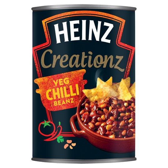 Heinz Creationz Vegetable Chilli Beans 390G Tesco Groceries