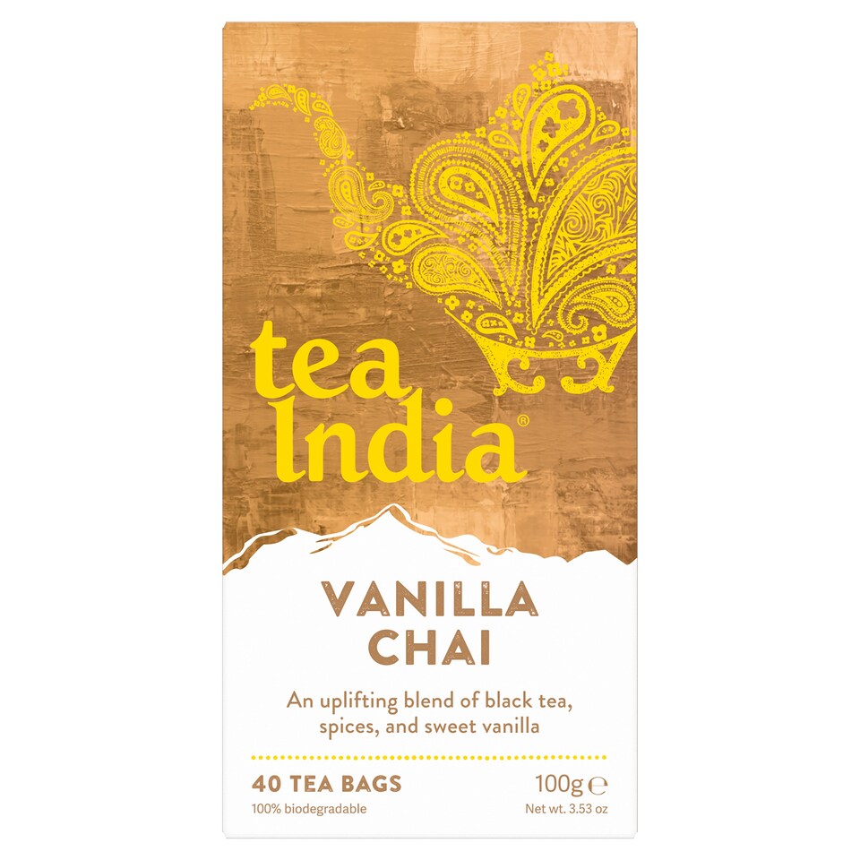 Tea India Vanilla Chai 40 T/bags 100g
