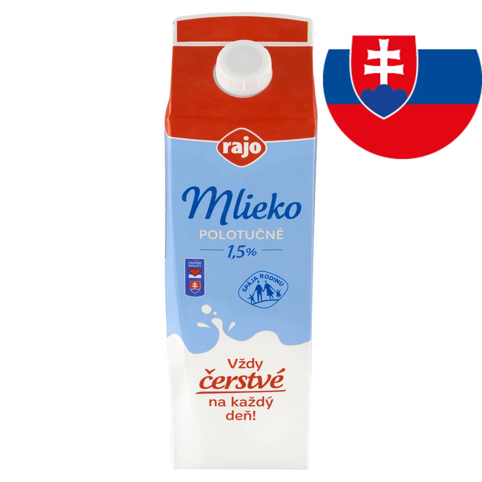 image 1 of Rajo Semi-Skimmed Milk 1.5% 1 L