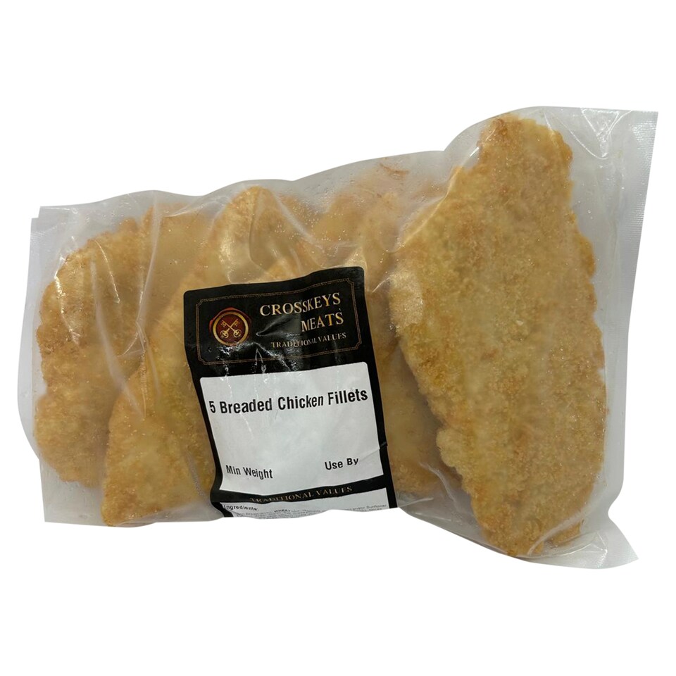 Crosskeys Meats 5 Breaded Chicken Fillets 850g