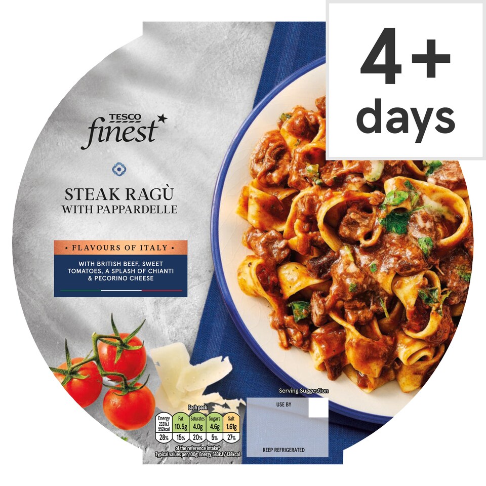 image 1 of Tesco Finest Steak Ragu 400G