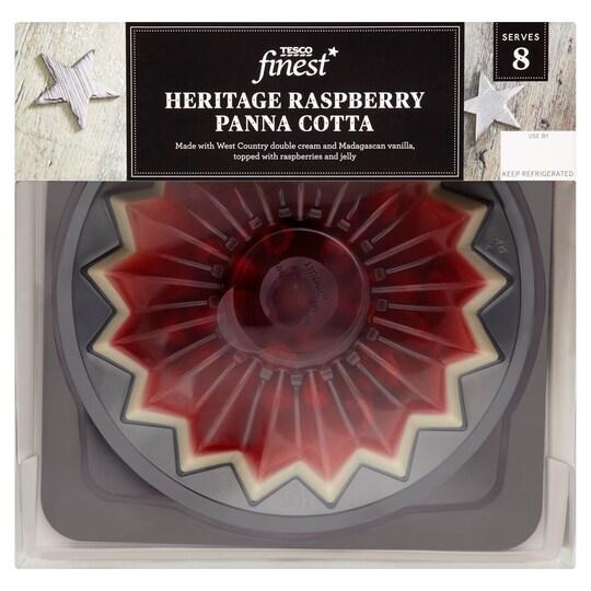 T.Fin* Heritage R/Berry Panna Cotta 900g Tesco Groceries