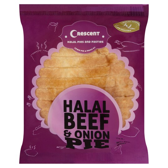 CRESCENT HALAL BEEF & ONION PIE 225G Tesco Groceries