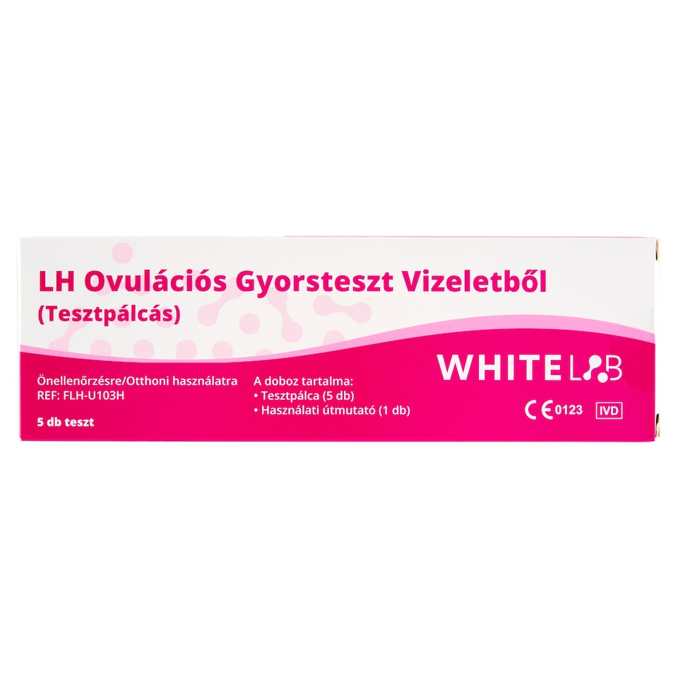 Whitelab LH ovulációs gyorsteszt vizeletből, tesztpálcás 5 db