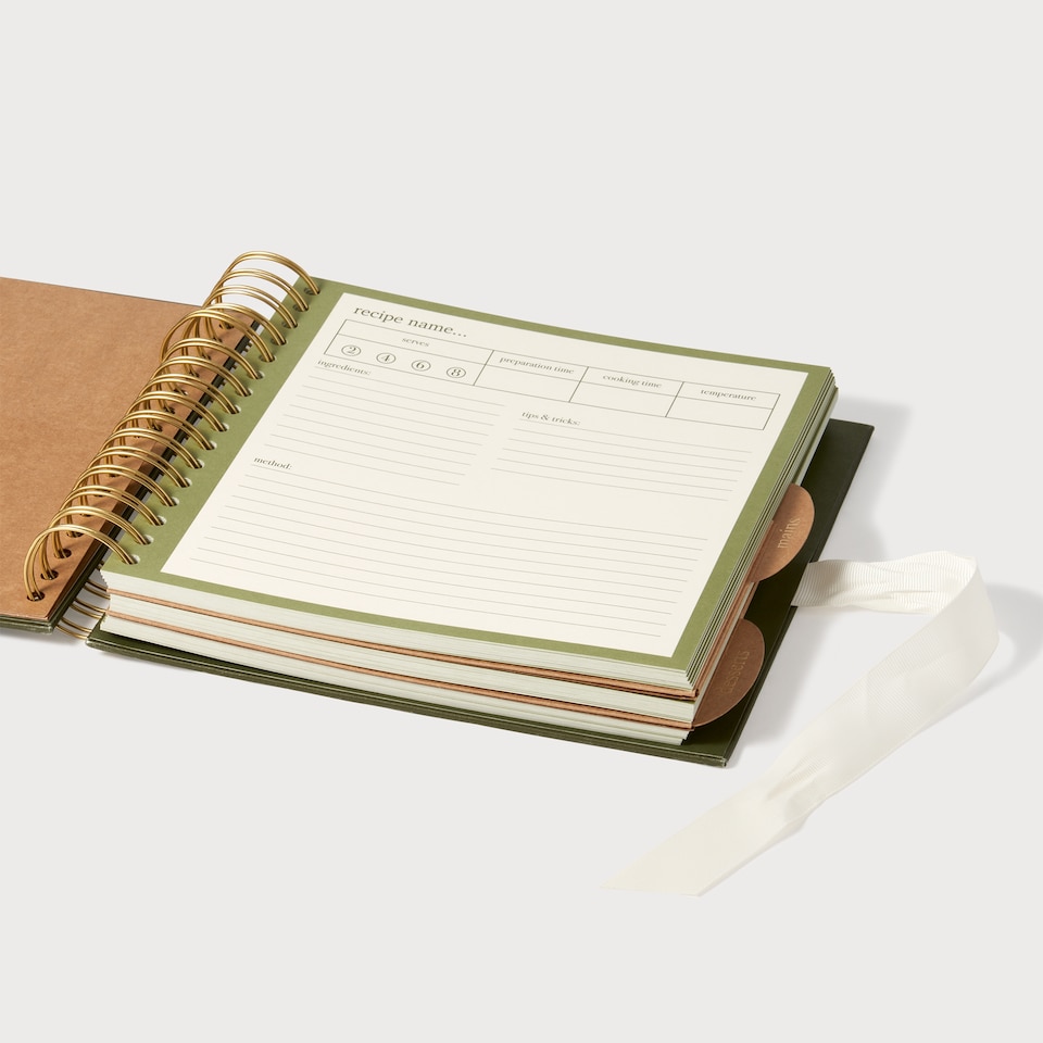 image 1 of Paperchase Full Bloom Recipe Book