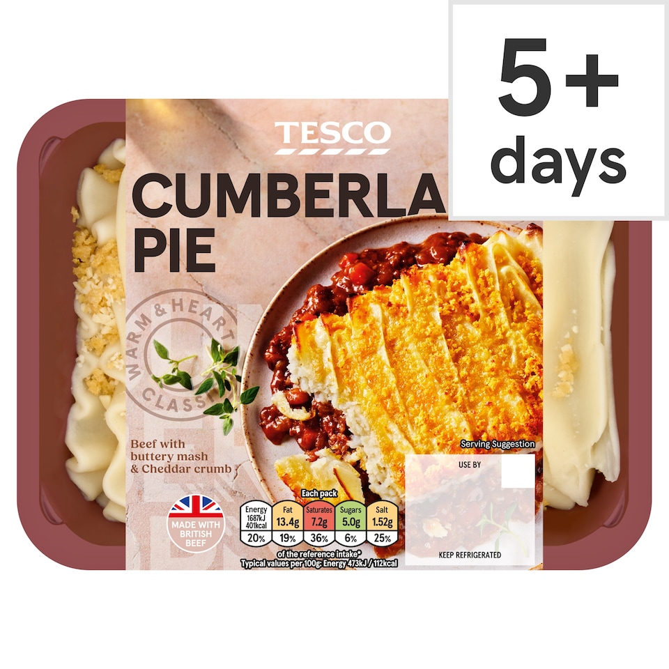 Tesco Cumberland Pie 400G